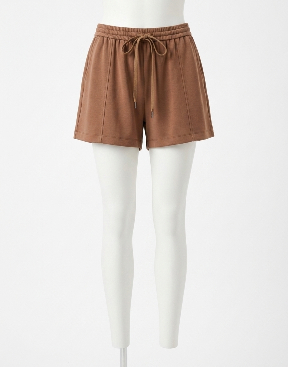 NEW SKIES ARE BLUE amber scuba shorts in coffee
